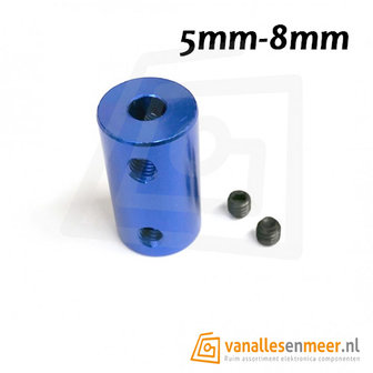 Vaste Motorkoppeling 5 naar 8mm cnc