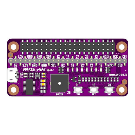 Maker pHAT: Simplifying Raspberry Pi for Education Cytron 