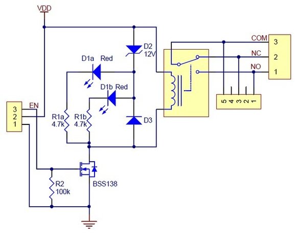 Basic SPDT Relay Carrier with 12VDC Relay (Assembled) Pololu 2482