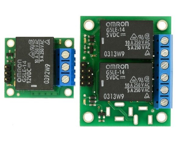 Basic 2-Channel SPDT Relay Carrier with 5VDC Relays (Assembled) Pololu 2485