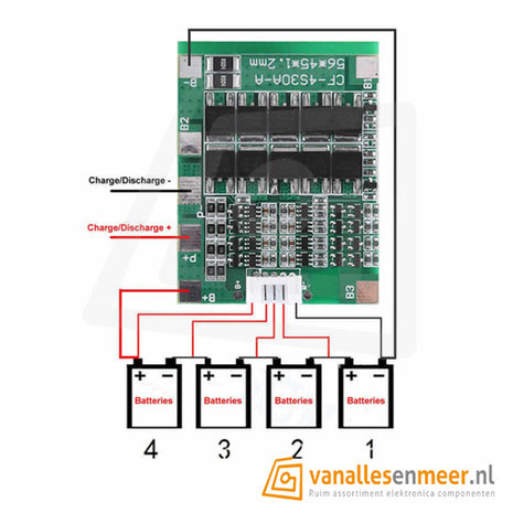 CF-4S30A-A module BMS PCB batterij beschermingskaart