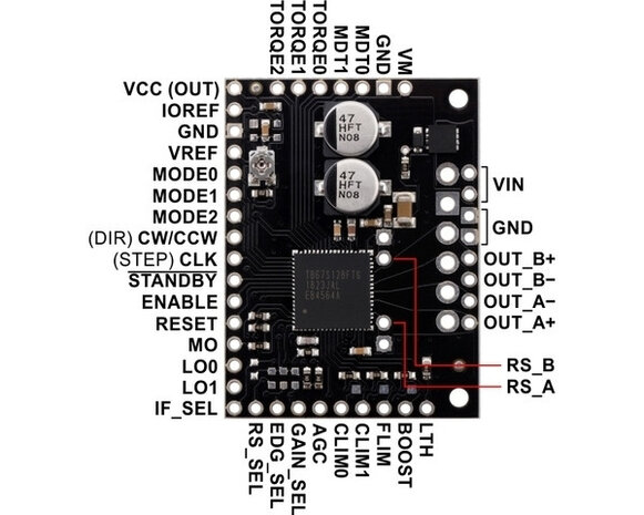 TB67S128FTG Stepper Motor Driver Carrier Pololu 2998