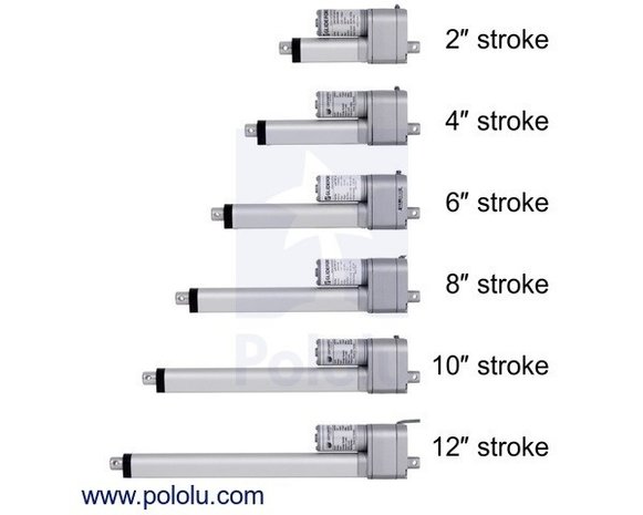 Glideforce LACT2-12V-05 Light-Duty Linear Actuator Pololu 2316