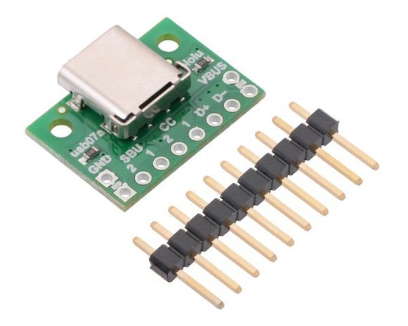 USB 2.0 Type-C Connector Breakout Board Pololu 2585