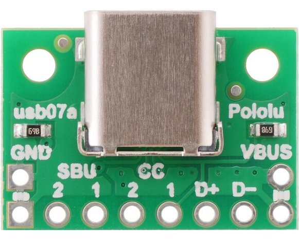 USB 2.0 Type-C Connector Breakout Board Pololu 2585
