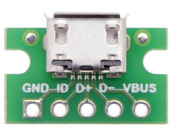 USB Micro-B Connector Breakout Board