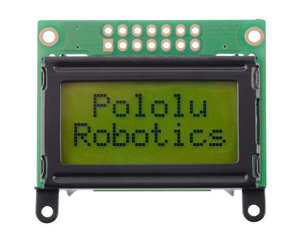 8×2 Character LCD - Black Bezel (Parallel Interface) Pololu 356