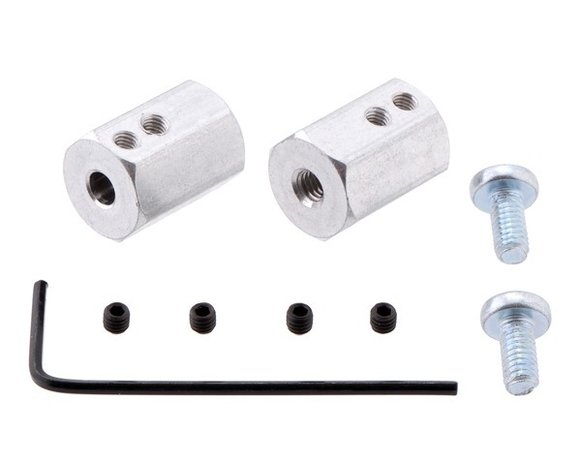 12mm Hex Wheel Adapter for 4mm Shaft (2-Pack) Pololu 2684