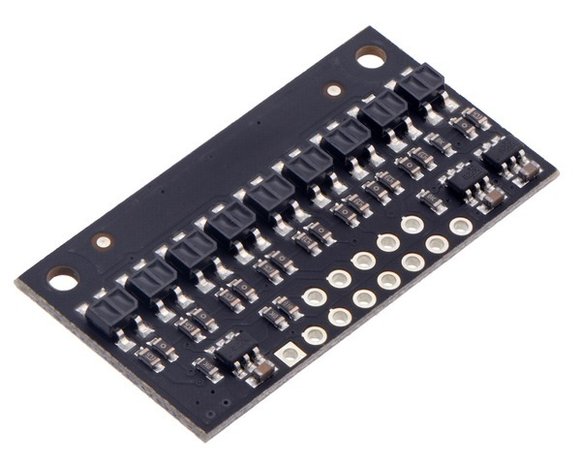 QTR-HD-09A Reflectance Sensor Array: 9-Channel, 4mm Pitch, Analog Output Pololu 4209