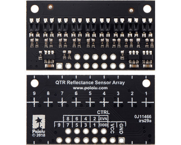 QTR-HD-09A Reflectance Sensor Array: 9-Channel, 4mm Pitch, Analog Output Pololu 4209