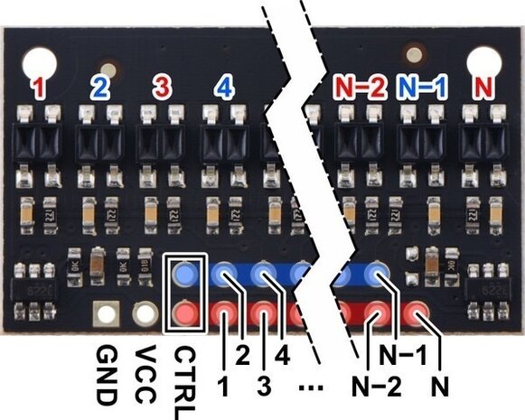 QTR-HD-09RC Reflectance Sensor Array: 9-Channel, 4mm Pitch, RC Output Pololu 4109