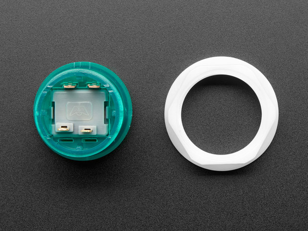 Mini LED Arcade Button - 24mm Translucent green Adafruit 3433