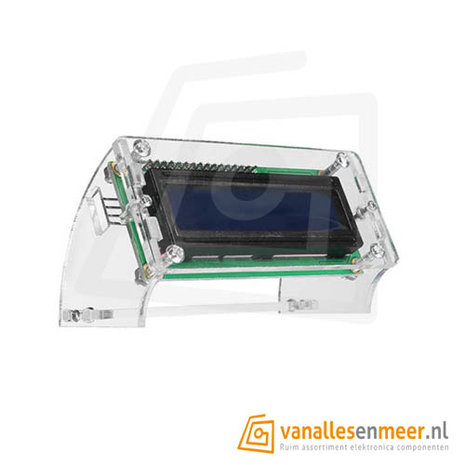 LCD1602 display behuizing Transparant