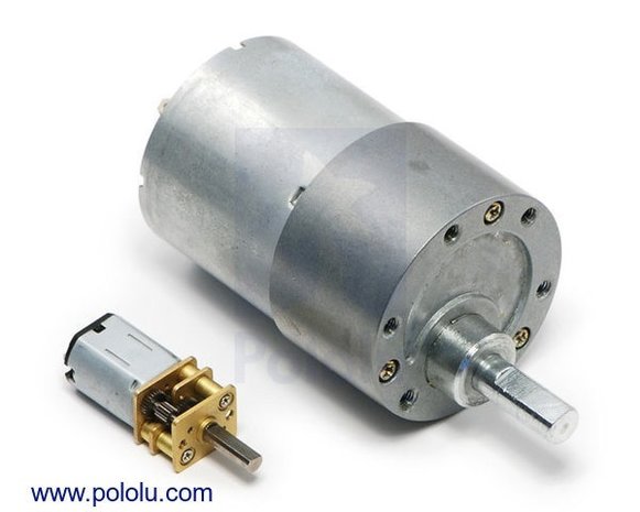 100:1 Metal Gearmotor 37Dx73L mm 24V with 64 CPR Encoder (Helical Pinion) Pololu 4695