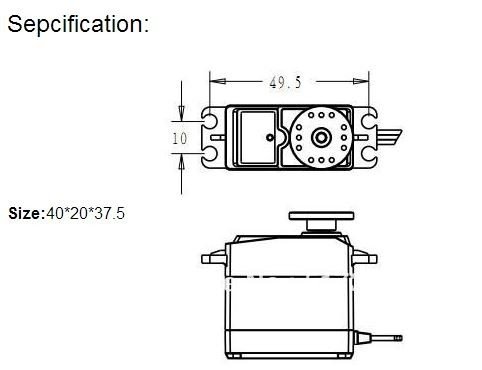 servo 180gr 4,2kg/cm