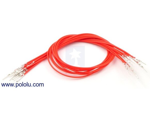 M-M 30cm Wires Pre-crimped Terminals 10-Piece Pololu 