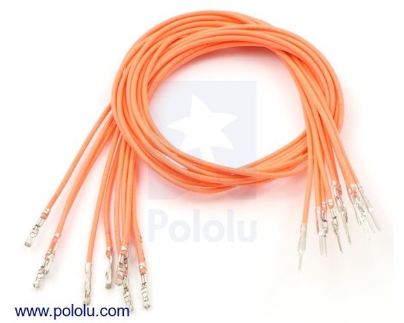 M-F 30cmWires Pre-crimped Terminals 10-Piece M-F 30cm Pololu 