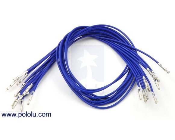 F-F 30cm Wires Pre-crimped Terminals 10-Piece Pololu 