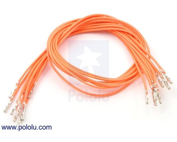 F-F 30cm Wires Pre-crimped Terminals 10-Piece Pololu 