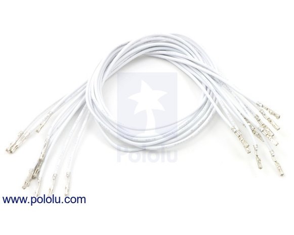 F-F 30cm Wires Pre-crimped Terminals 10-Piece Pololu 