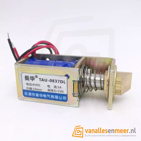 Deur slot Solenoid 6V 1A - TAU-0837DL