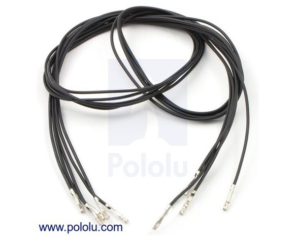 F-F 60cm Wires Pre-crimped Terminals 5-Piece  Pololu 