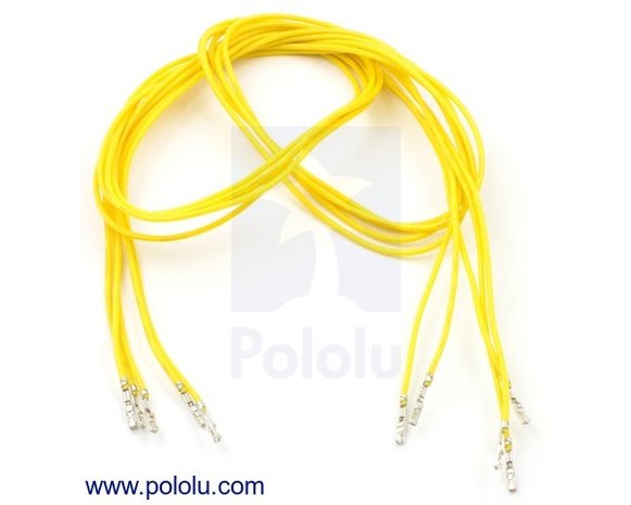 F-F 60cm Wires Pre-crimped Terminals 5-Piece  Pololu 