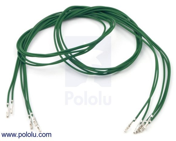 F-F 60cm Wires Pre-crimped Terminals 5-Piece  Pololu 