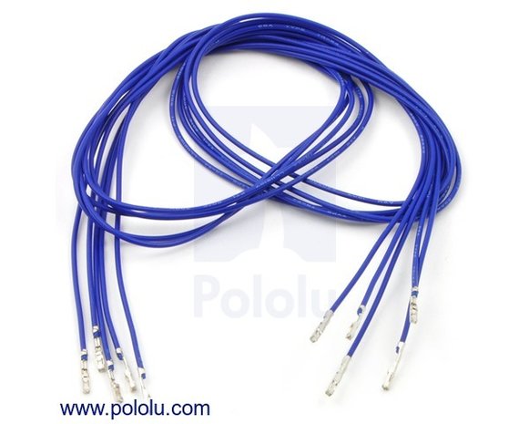 F-F 60cm Wires Pre-crimped Terminals 5-Piece  Pololu 