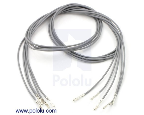 F-F 60cm Wires Pre-crimped Terminals 5-Piece  Pololu 