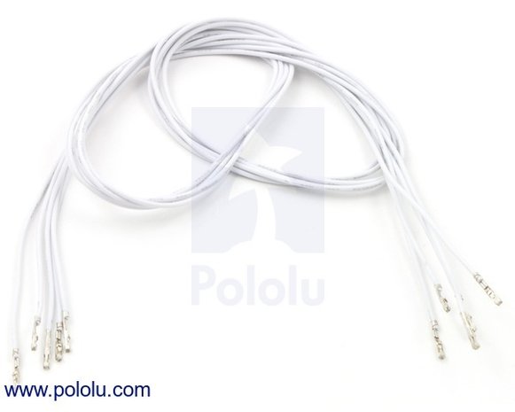 F-F 60cm Wires Pre-crimped Terminals 5-Piece  Pololu 