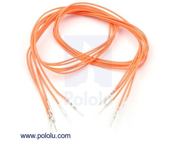 M-M 60cm Wires Pre-crimped Terminals 5-Piece  Pololu 