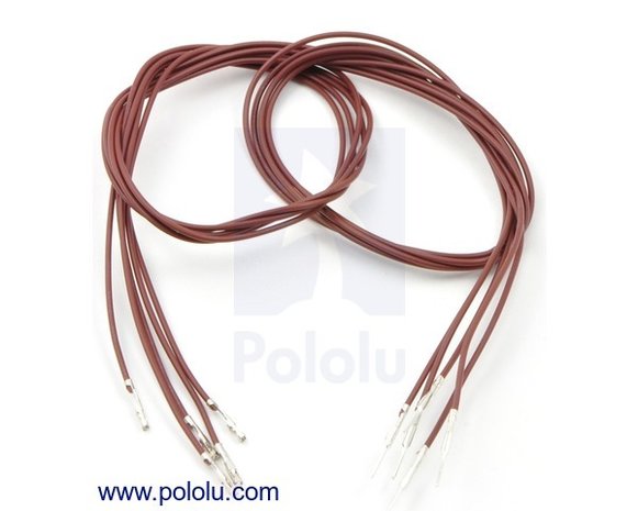 M-F 60cm Wires Pre-crimped Terminals 5-Piece Pololu 