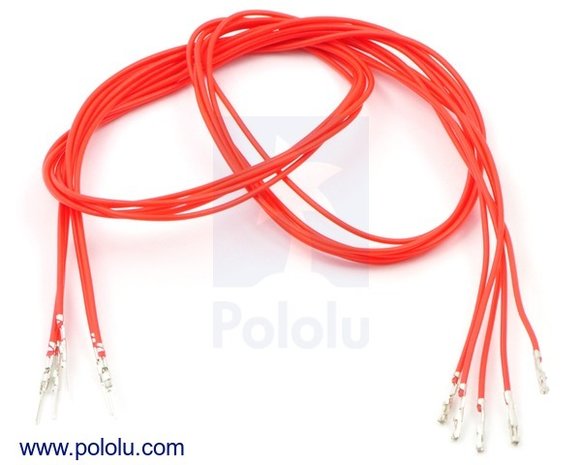 M-F 60cm Wires Pre-crimped Terminals 5-Piece Pololu 