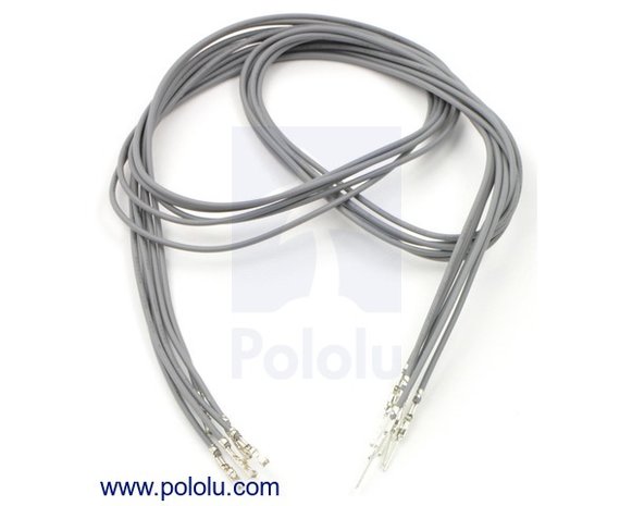 M-F 60cm Wires Pre-crimped Terminals 5-Piece Pololu 