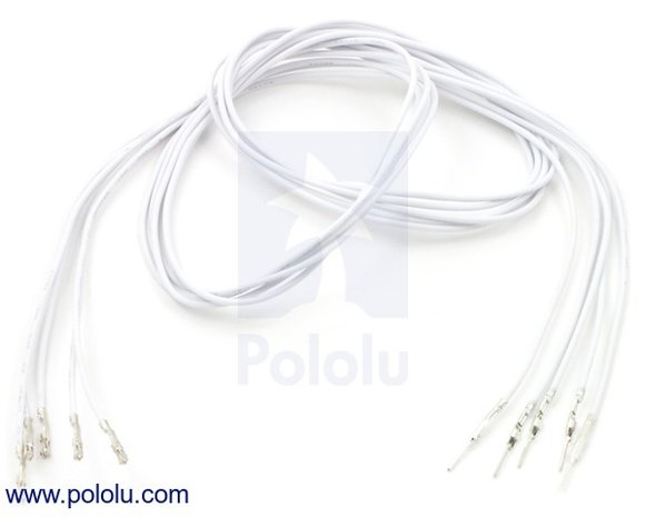 M-F 60cm Wires Pre-crimped Terminals 5-Piece Pololu 