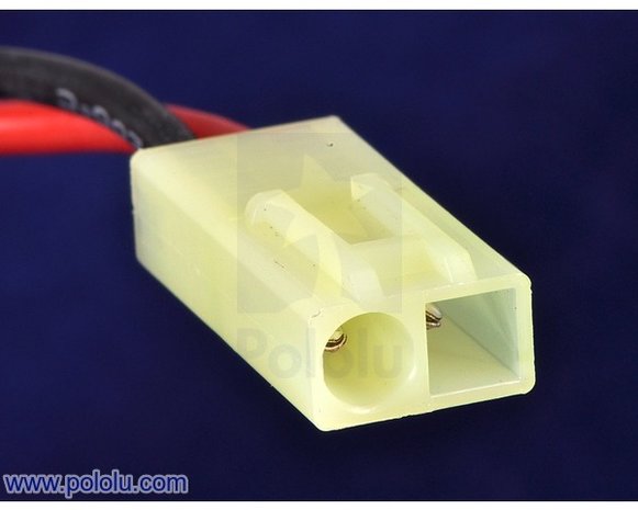 Mini Tamiya Plug with 10cm Leads, Male  Pololu 2179