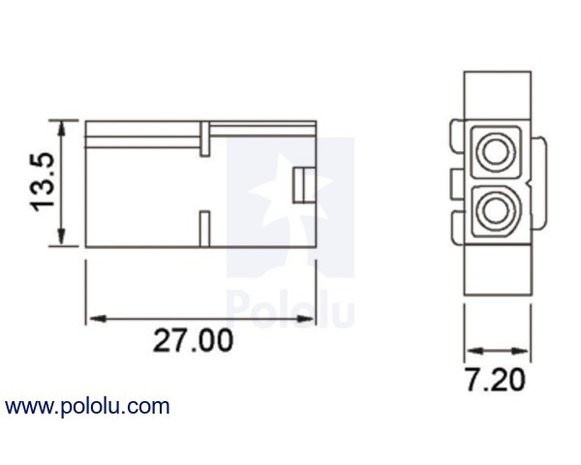 Tamiya Plug with 10cm Leads, Male  Pololu 2173