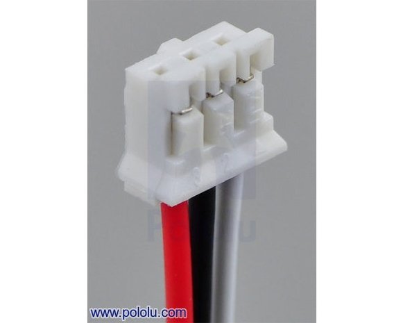 3-Pin Female JST PH-Style Cable (30 cm) with Female Pins Pololu 1798