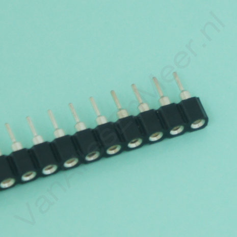 Header female 40 pins metaal