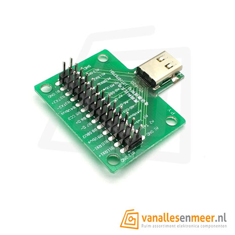 USB 3.1 Type C Connector 24 Pins Vrouwelijke