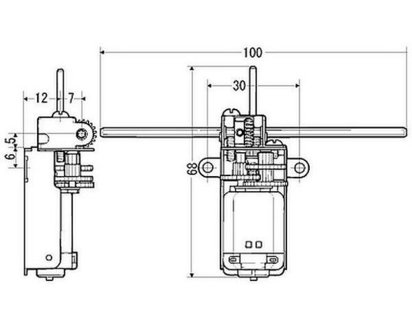 Tamiya 70103 Universal Gearbox Kit Pololu 69