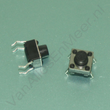 6x6x6mm Drukknop microswitch 4 pins