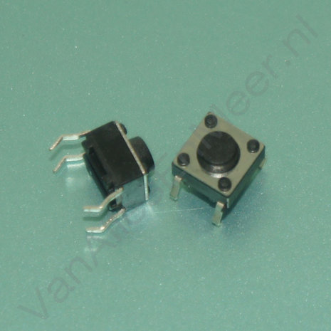 6x6x4,3mm Drukknop microswitch 4 pins