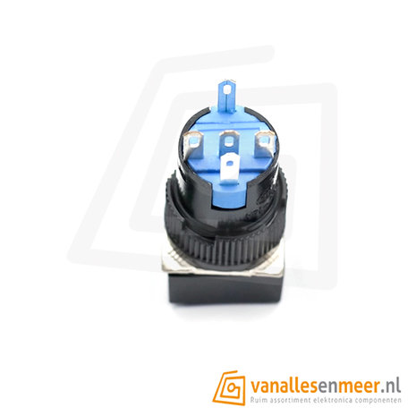 Schakelaar Self-locking 12v vierkant verlicht