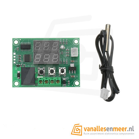 XH-W1219 DC 12V Dual Display Digitale temperatuurregelaar Hoge nauwkeurigheid Temperatuurcontroleschakelaar