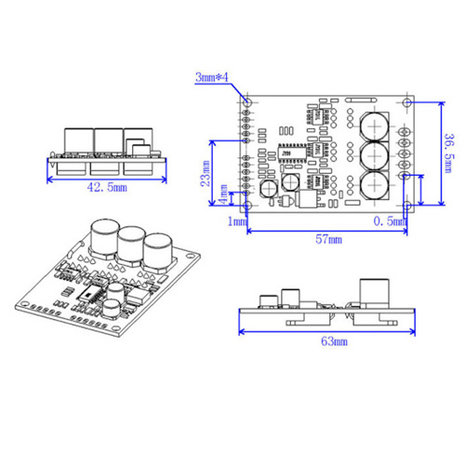 JYQD-V7.3E 15A Brushless DC Motor Driver 12V - 36V DC 500W