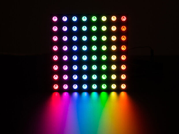 NeoPixel  grid RGB 8x8 Neomatrix    van Adafruit 1487