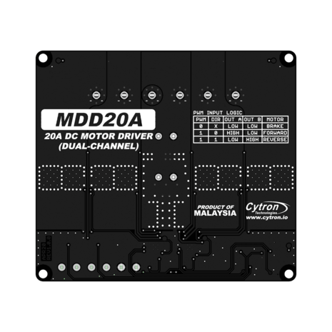 20Amp 6V-30V DC Motor Driver (2 Channels)  MDD20A Cytron 