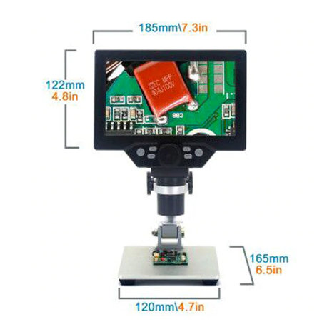 Digitale Microscoop 7 Inch scherm  G1200